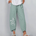 Tiveli Floral Wide-Leg Trousers – Effortless Boho Comfort, All Day Long